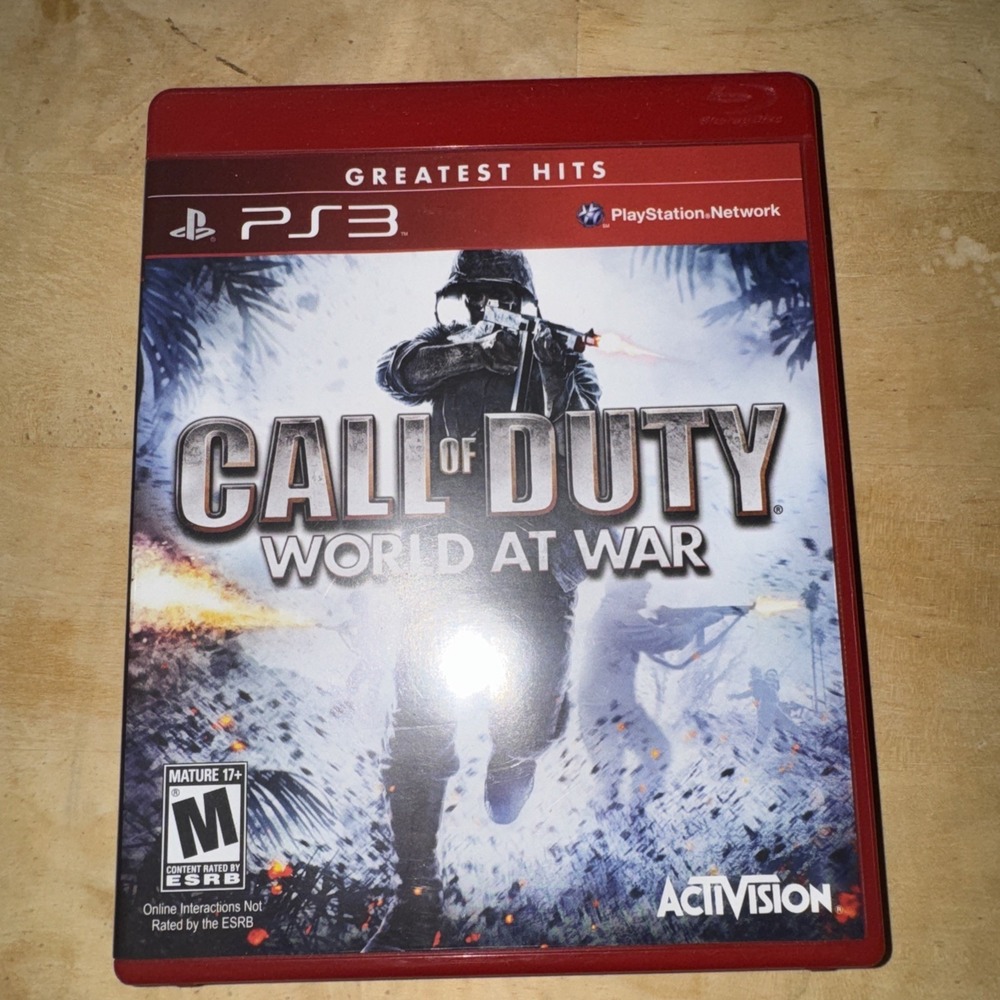 Call of Duty: World at War Greatest Hits PS3, 2010 Complete w/ Manual CIB Tested